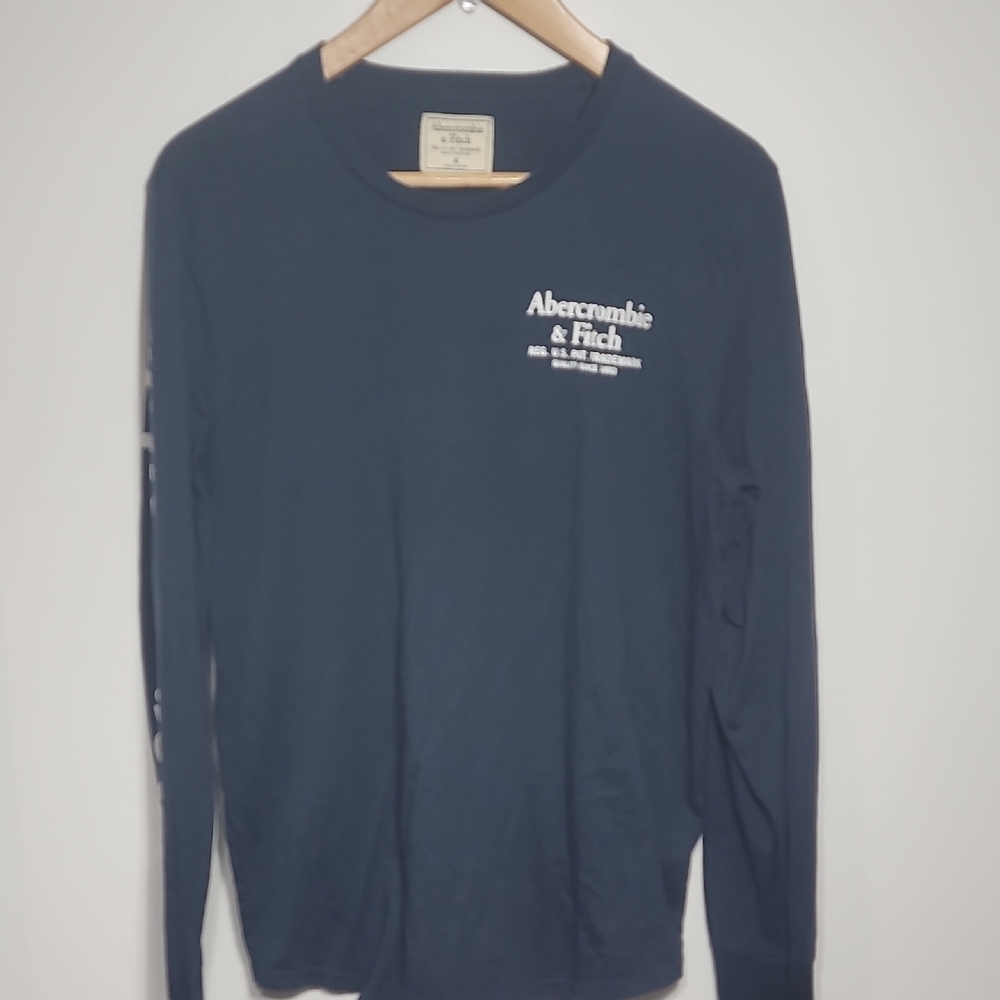 Abercrombie & Fitch Navy Logo Tee